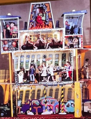 Arte pop diapositiva de 35 mm Red Grooms "Dame Of The Narrows" Foto 1 de 2