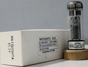 EL34 6CA7 Matsushita Top O getter made in Japan Amplitrex tested - Picture 1 of 7