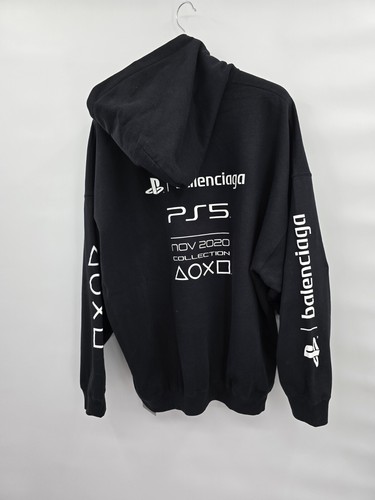 Felpa con cappuccio Balenciaga PLAYSTATION piccola oversize nuova