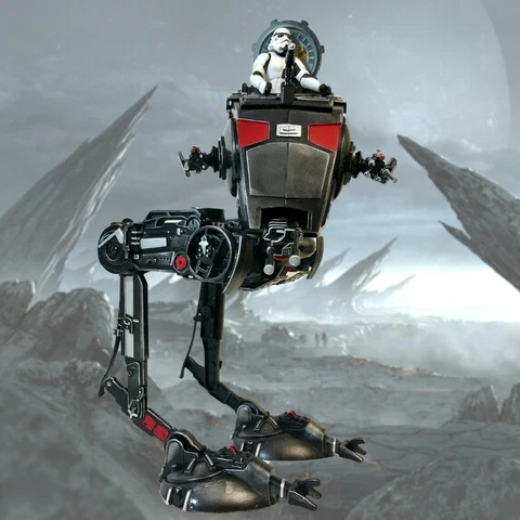 Star Wars Black Series AT-ST Raider The Mandalorian Vintage Collection Boba Fett Cover