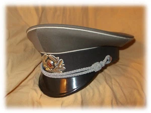 Taille 57, Jamais Utilisé Allemand Armée Nva & MFS Officier 1989 Casquette Stasi - Picture 1 of 7