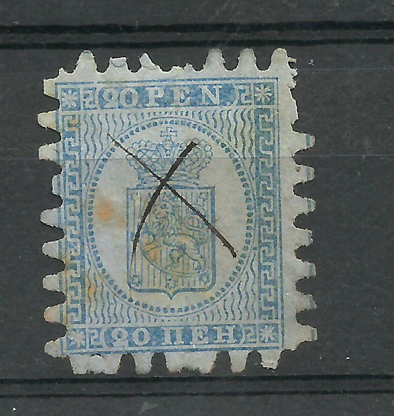 FINLAND YV # 8, PEN CANCEL, NICE! - Image 1 of 1