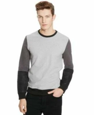 Kenneth Cole Reaction Men's Gray/Black Colorblocked Sweatshirt - Sz M  - NWT - Image 1 of 4