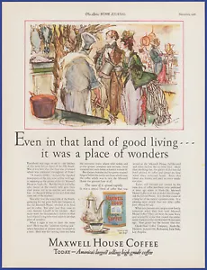 Vintage 1926 MAXWELL HOUSE Coffee Kitchen Art Décor Ephemera 20's Print Ad - Picture 1 of 1