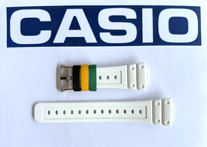 Genuine Casio  Watch Band Strap SHINY WHITE Rubber DW-6900R-7V - Picture 1 of 2