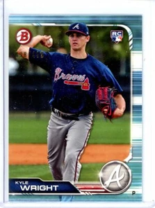 Bowman Sky Blue Parallel Kyle Wright #52 Atlanta Braves 2019 098/499 - Imagen 1 de 2