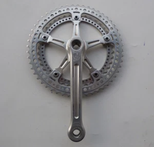 CAMPAGNOLO NEW RECORD RIGHT SPIDER ARM DRILLED CHAINRINGS 42/52 - GC - Picture 1 of 12