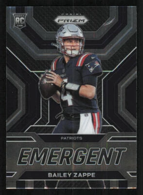 2022 Panini Prizm Emergent #4 Bailey Zappe - Image 1 of 2