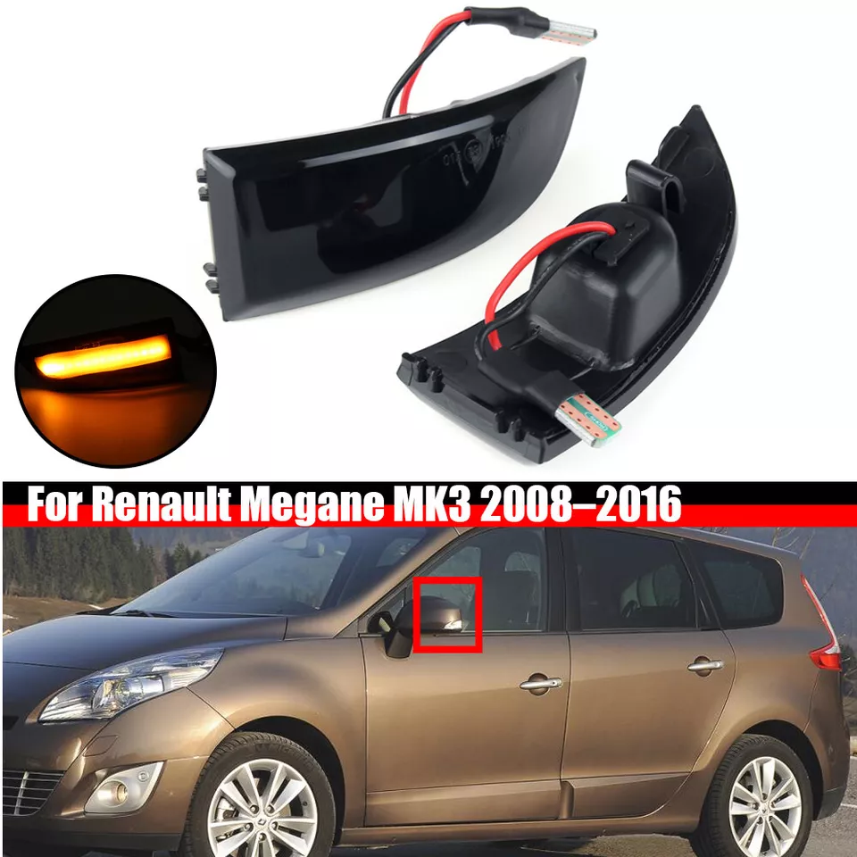 Frecce specchietto direzione per Renault Megane MK3 2008-2016 Grand Scénic III 2009- - Immagine 1 di 4