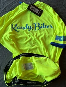 Camiseta Bellwether MN Criterium Pro KandyBikes Seguridad Amarillo/Azul Talla M - Imagen 1 de 4