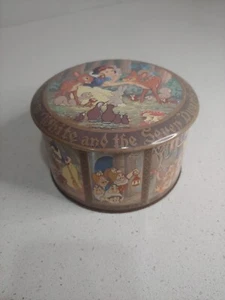 Walt Disney Snow White & The Seven Dwarfs Vintage Tin Box Company Made England - Picture 1 of 11