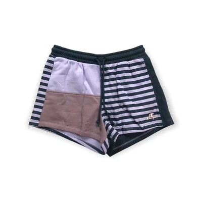 Pantalones Cortos de Sudadera Champion para Mujer 100% AUTÉNTICOS Talla Rayas Multicolor Logo Foto 1 de 4