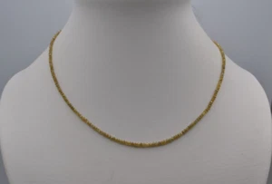 collana diamanti sfaccettati colore giallo limone - Foto 1 di 1