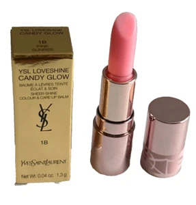 YSL Loveshine Candy Glow getönter Butterbalsam in 1B Pink Sunrise 0,04oz 1,3g MINI - Bild 1 von 12