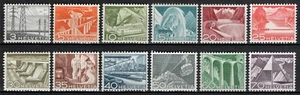 #388 - Schweiz - Technik und Landschaft, 1949 - postfrisch (** postfrisch) - Bild 1 von 2