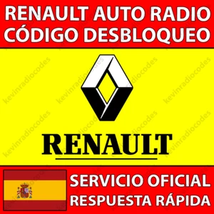✅RENAULT RADIO CODIGO DESBLOQUEO CAPTUR CLIO KADJAR KANGOO MEGANE SCENIC TRAFIC✅ - Imagen 1 de 6