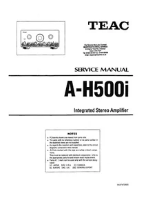 Service Manual-Anleitung für Teac A-H500 i - Picture 1 of 1
