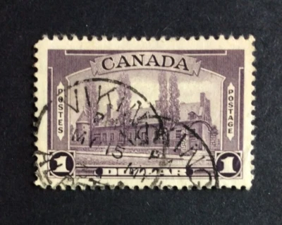 BroadviewStamps Canada #245 used VF-XF. Town cancel from VIKING, AB.  Uncommon. - Image 1 of 2