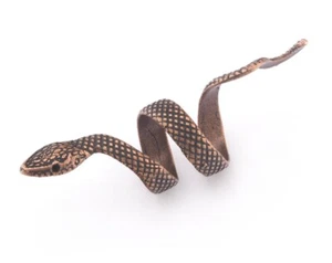 Anillo de Serpiente Envoltura Ajustable Antiguo Enchapado en Cobre Latón 8-10us Talla 4001 - Imagen 1 de 3
