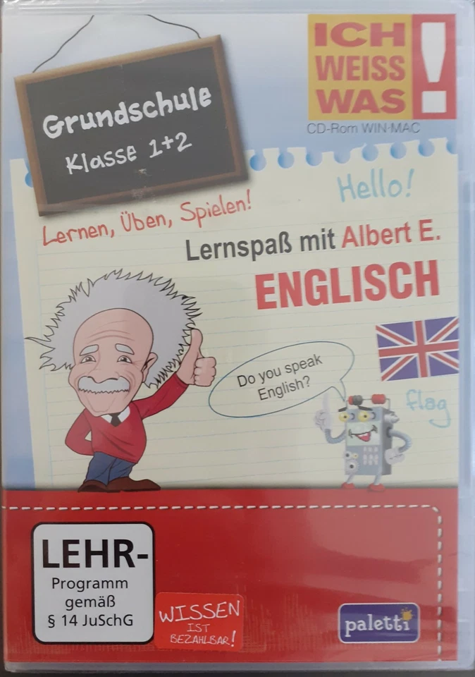 Ich weiß was! - Grundschule Klasse 1 + 2-  Lernspaß mit Albert E. --- Englisch  - Bild 1 von 1