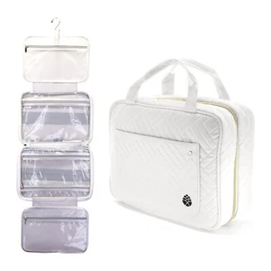 Large Travel Toiletry Bag, Hanging Travel Bag, Fits Full-Size Toiletries - Picture 1 of 19