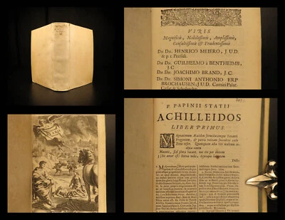 1671 Statius of Dante Fame ROMAN Myth Oedipus Achilles Thebaid Silva Giraldi - Image 1 of 4