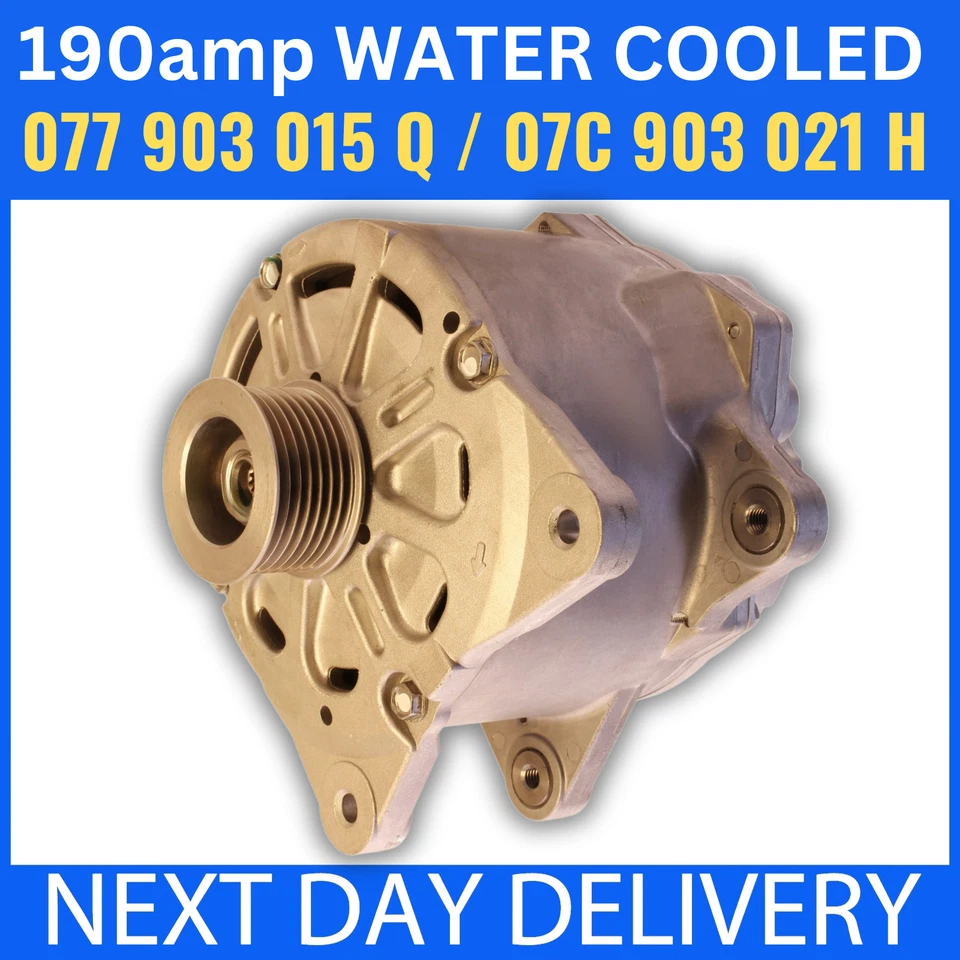 fits AUDI A8 D3 3.7 4.2 6.0 PETROL 2004-2010 ALTERNATOR 077903015Q 07C903021H - Image 1 of 4