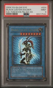 PSA 9 Mint 2004 Black Luster Soldier SYE-024 1st ED Ultra Rare YuGiOh English - Picture 1 of 3