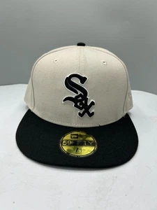New Era 59FIFTY Mütze Herren 7 1/2 grau Chicago White Sox Weltklasse Rückenaufnäher - Bild 1 von 12
