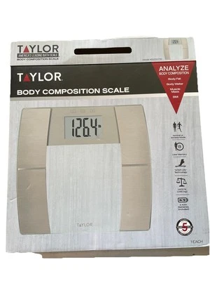 Báscula digital de vidrio Taylor Bath capacidad 400 lb baño hogar Foto 1 de 4