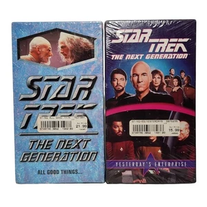 Star Trek The Next Generation All Good Things & Yesterday's Enterprise VHS New  - Picture 1 of 7