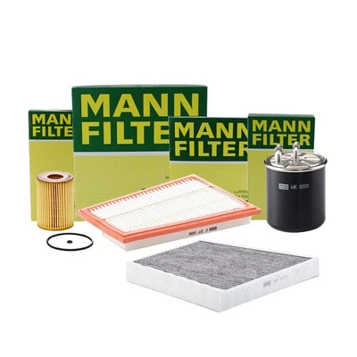Kit de filtro de aceite de motor de combustible de cabina de aire Mann-Filter para Mercedes-Benz E320 Foto 1 de 2