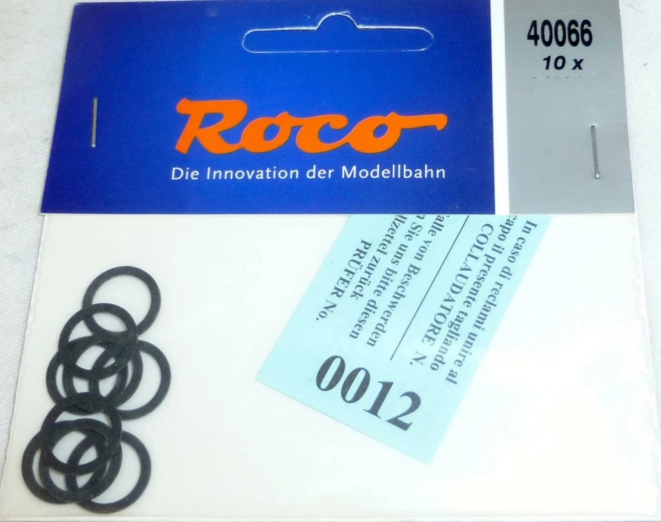 10 Stück Haftringe Gleichstrom Räder Roco 40066 Durchmesser 12,5-13,8 mm LF2µ - Bild 1 von 1
