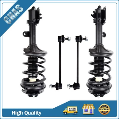 4PCS For Hyundai Tucson 2005-2009 Front Strut w/ Coil Spring Sway Bar Link Kit Foto 1 de 4
