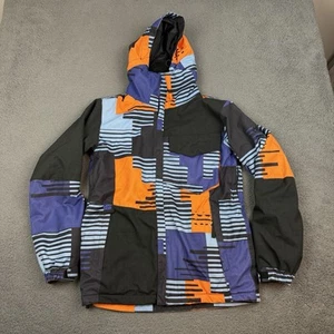 686 Snowboard Jacket Mens Extra Small Blue Orange Baggy 8k 5k All Access Fit - Picture 1 of 11