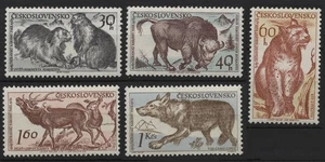 CECOSLOVACCHIA 1959 Parco Nazionale dei Monti Tatra 5v MNH** - Picture 1 of 1