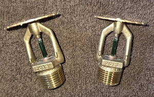 TYCO SERIES TY-FRB 1/2" NPT BRASS QUICK RESPONSE TY2190 FIRE SPRINKLER-TY313 - Picture 1 of 2