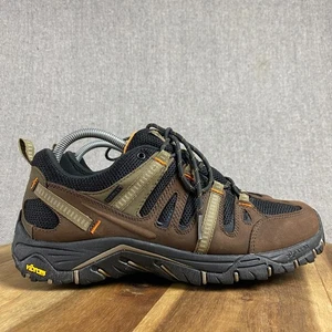 Abeo Aero Hale Athletic Shoes Mens 9 M Brown Vibram Leather Walking Sneaker NEW - Picture 1 of 14