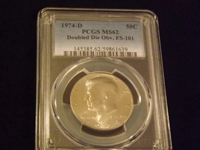 1974-D       50C       Kennedy Half Dollar       DDO      PCGS MS 62 - Image 1 of 2