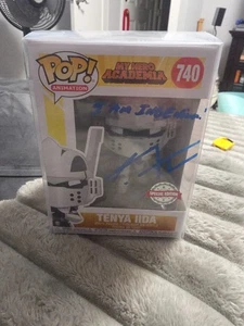 Funko Pop Autografiado! Animación: My Hero Academia TENYA IIDA #740 GameStop-JSA - Imagen 1 de 6