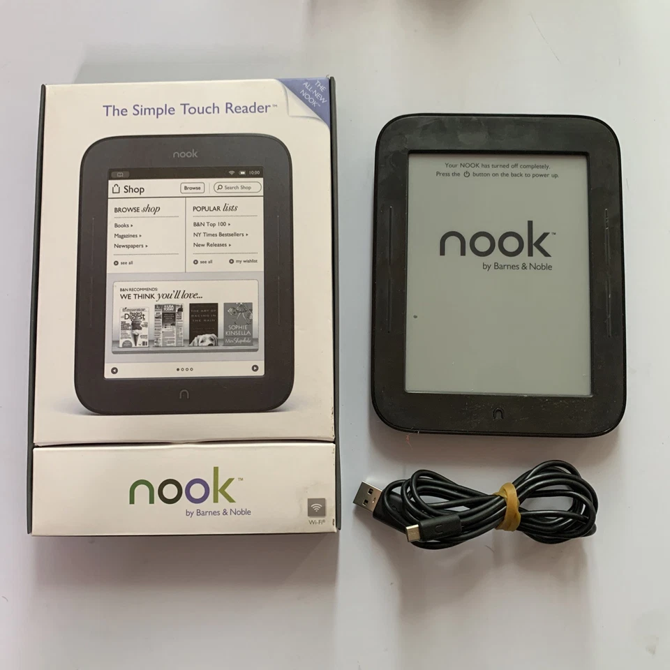 Nook E-Ink Ebook Reader Touch WiFi 6" 2GB - Image 1 of 4