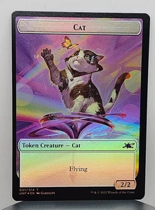 Foil - Cat   Treasure (13) Double-sided Token - Unfinity (UNF) - 1/14 - MTG - Foto 1 di 2