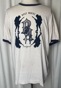 Vintage A Bathing Ape Bape Busy Works Mens XL T Shirt ASNKA 2006 Japan Rare Item - Picture 1 of 12