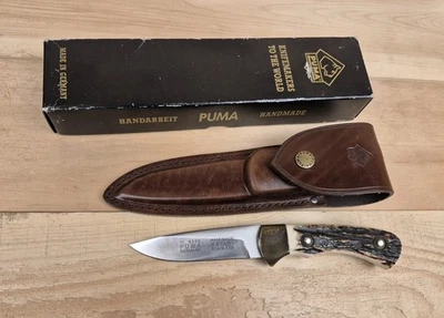 Cuchillo de hoja fija vintage Puma 4 estrellas 11 6000 Foto 1 de 4