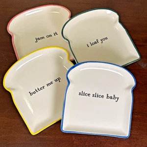 SUR LA TABLE Toastteller 4er Set, 6 Zoll, Steinzeug - Bild 1 von 7