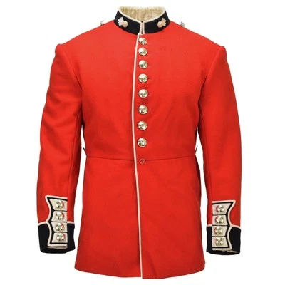 Original British Military Formal Jacket Golden Buttons Without Epaulettes Red - Image 1 of 4