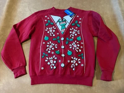 Новая рождественская толстовка Indiana Hoosiers Champion Candy Cane (маленькая для взрослых) - Изображение 1 из 4