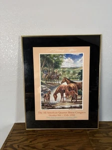 Jack J Wells The All American Quarter Horse Congress Poster 1998 Signed Numbered - Picture 1 of 11