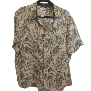 C&C California Hemd Herren Large Leinen Hawiian Tropical Knopfleiste Vintage - Bild 1 von 7