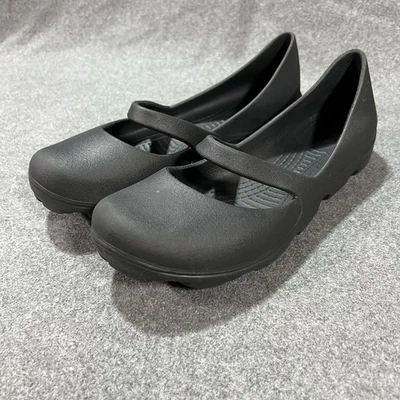 Crocs Damenschuhe Größe 9 schwarz Alice Mary Jane-Stil adrett 90er Jahre Y2K - Bild 1 von 4